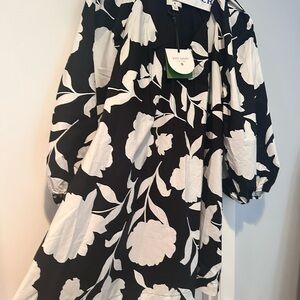 Kate Spade Black and White Floral Dress